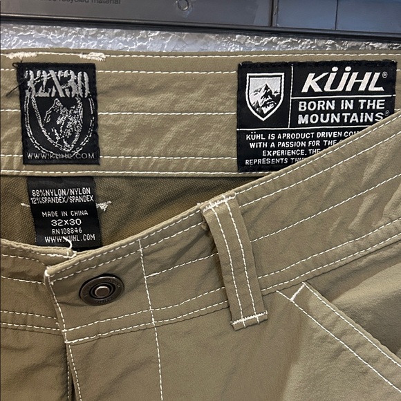 KUHL Men’s Hiking/Outdoor Pants — Size 32x30 (Olive Green) - Picture 2 of 3